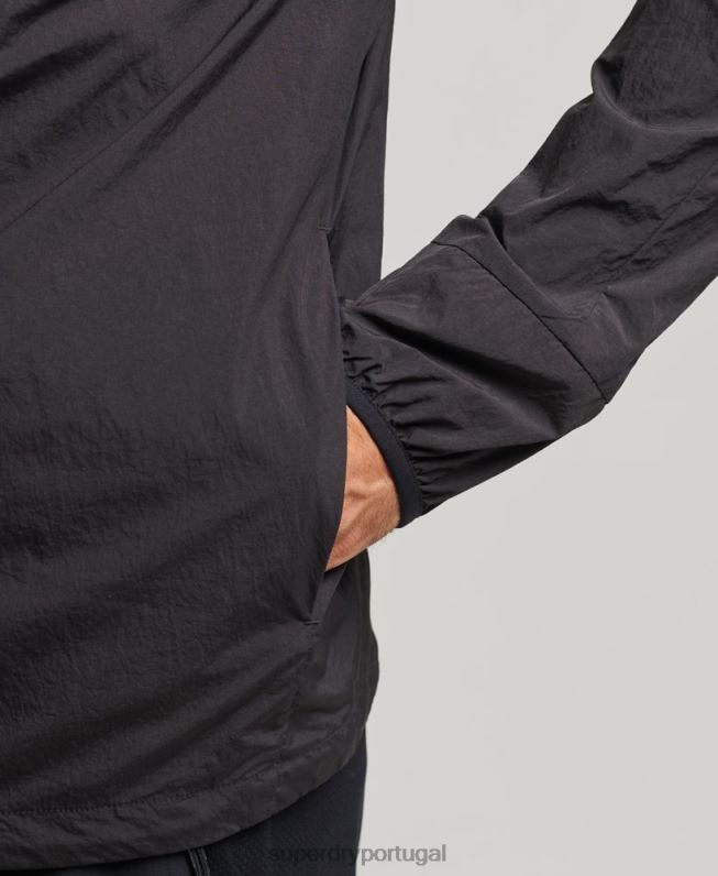 jaqueta de corrida homens preto roupas Superdry 2208H4544