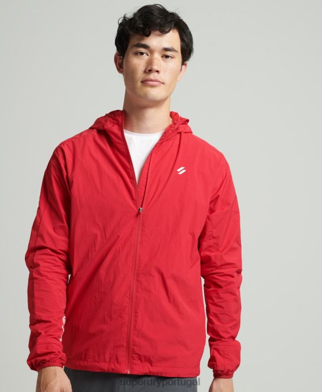 jaqueta de corrida homens vermelho roupas Superdry 2208H4630