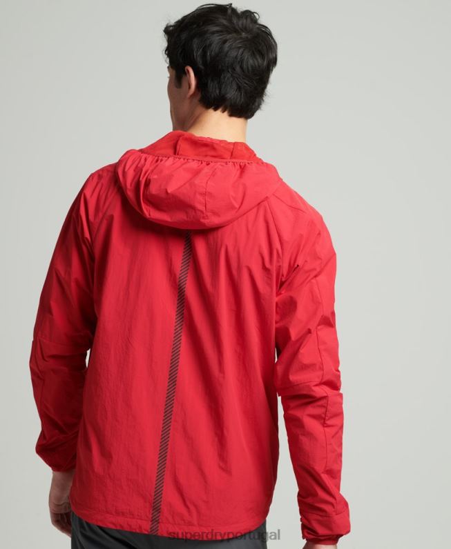 jaqueta de corrida homens vermelho roupas Superdry 2208H4630