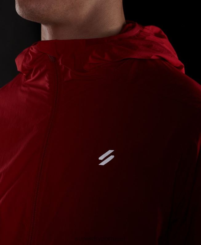 jaqueta de corrida homens vermelho roupas Superdry 2208H4630