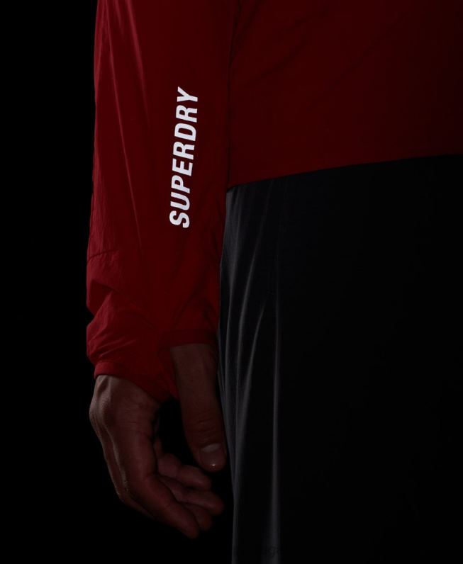 jaqueta de corrida homens vermelho roupas Superdry 2208H4630