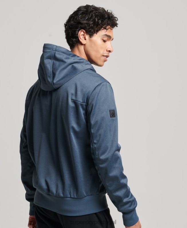 jaqueta de corrida tech soft shell homens marinha roupas Superdry 2208H4777