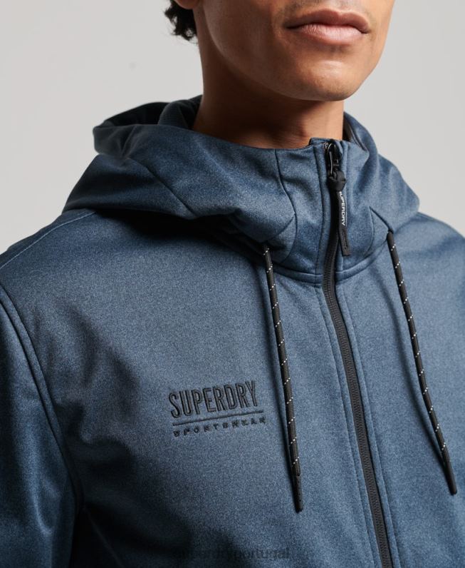 jaqueta de corrida tech soft shell homens marinha roupas Superdry 2208H4777