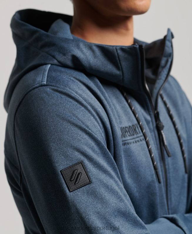 jaqueta de corrida tech soft shell homens marinha roupas Superdry 2208H4777