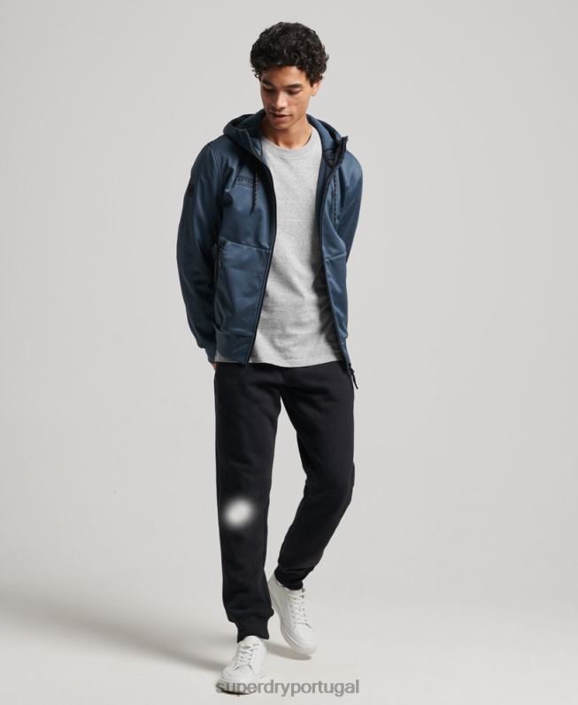 jaqueta de corrida tech soft shell homens marinha roupas Superdry 2208H4777