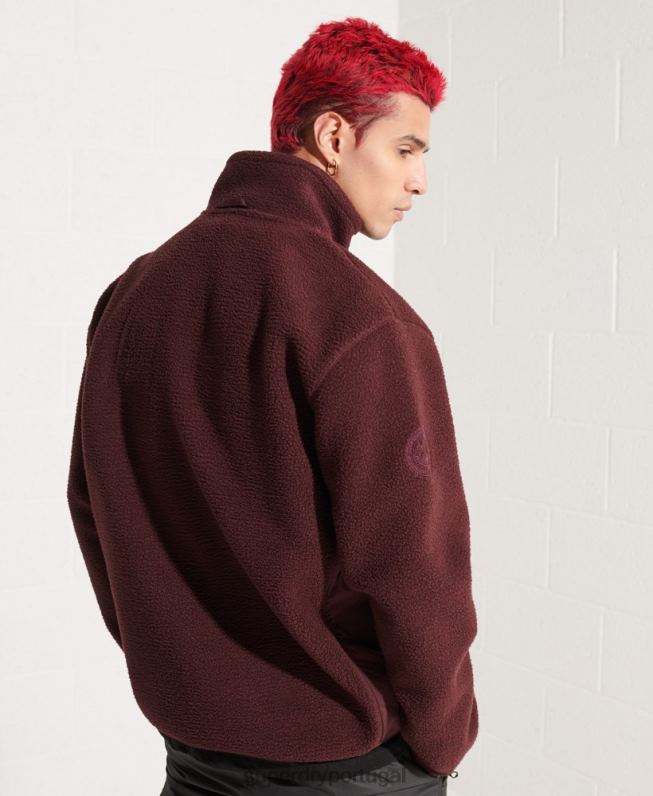 jaqueta de lã de expedição homens vermelho roupas Superdry 2208H867