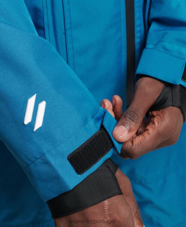 jaqueta de resgate de esqui homens azul roupas Superdry 2208H1375