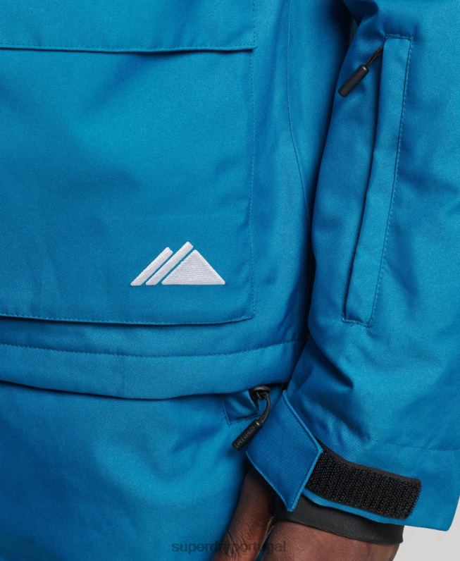 jaqueta de resgate de esqui homens azul roupas Superdry 2208H1375