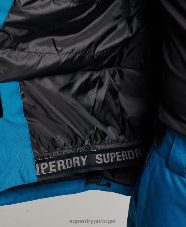 jaqueta de resgate de esqui homens azul roupas Superdry 2208H1375