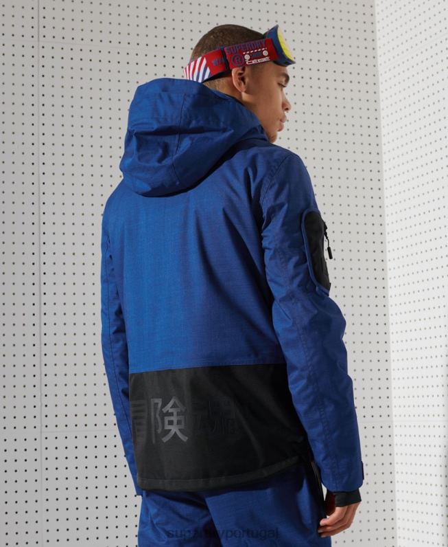 jaqueta de resgate de montanha final homens azul roupas Superdry 2208H1403