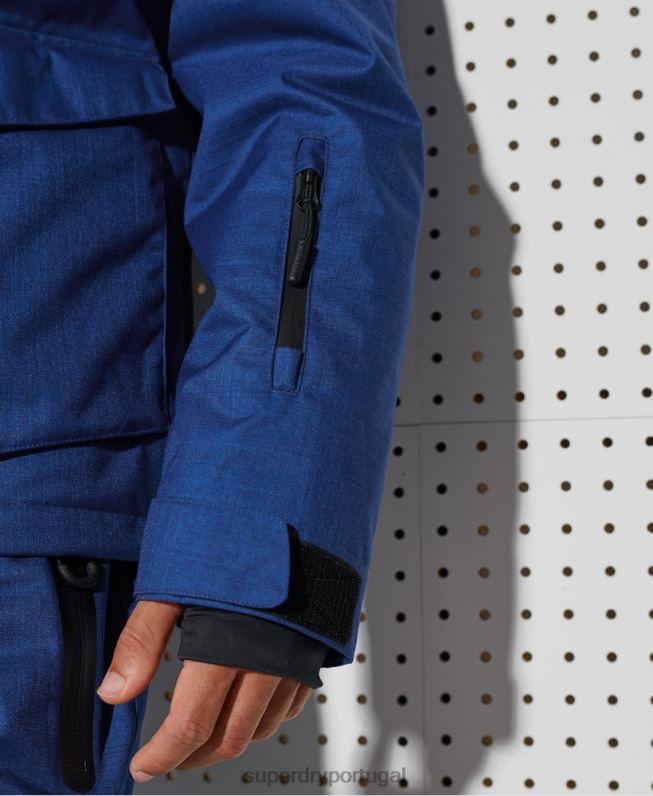 jaqueta de resgate de montanha final homens azul roupas Superdry 2208H1403