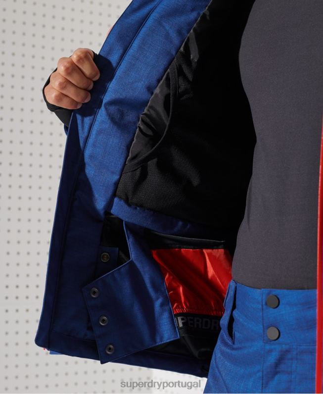 jaqueta de resgate de montanha final homens azul roupas Superdry 2208H1403