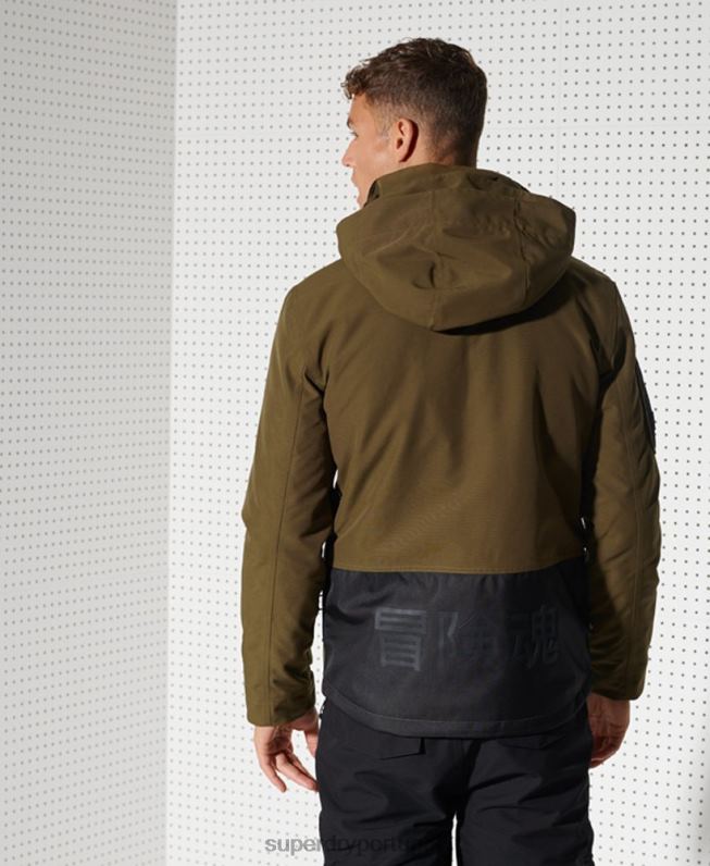 jaqueta de resgate de montanha final homens verde roupas Superdry 2208H1401