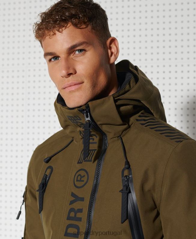 jaqueta de resgate de montanha final homens verde roupas Superdry 2208H1401