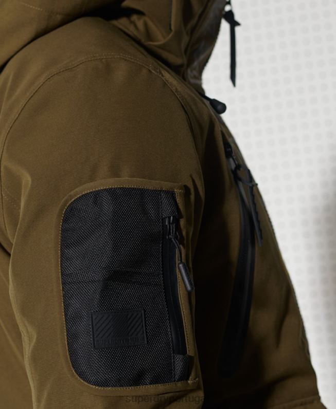 jaqueta de resgate de montanha final homens verde roupas Superdry 2208H1401