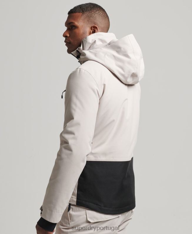 jaqueta de resgate final homens cinza claro roupas Superdry 2208H1370