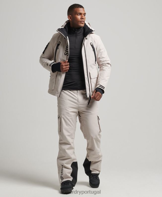 jaqueta de resgate final homens cinza claro roupas Superdry 2208H1370