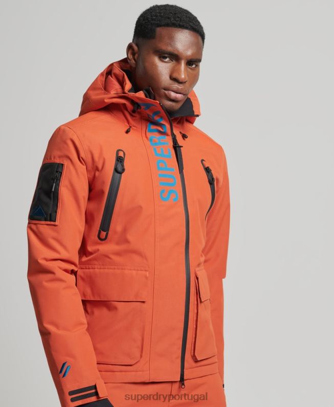 jaqueta de resgate final homens laranja roupas Superdry 2208H1377