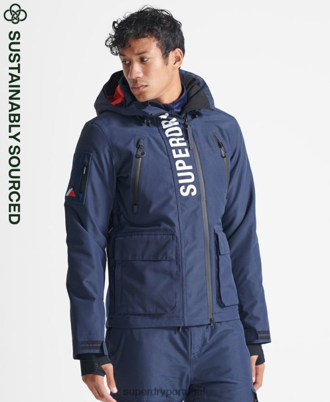 jaqueta de resgate final homens marinha roupas Superdry 2208H6466