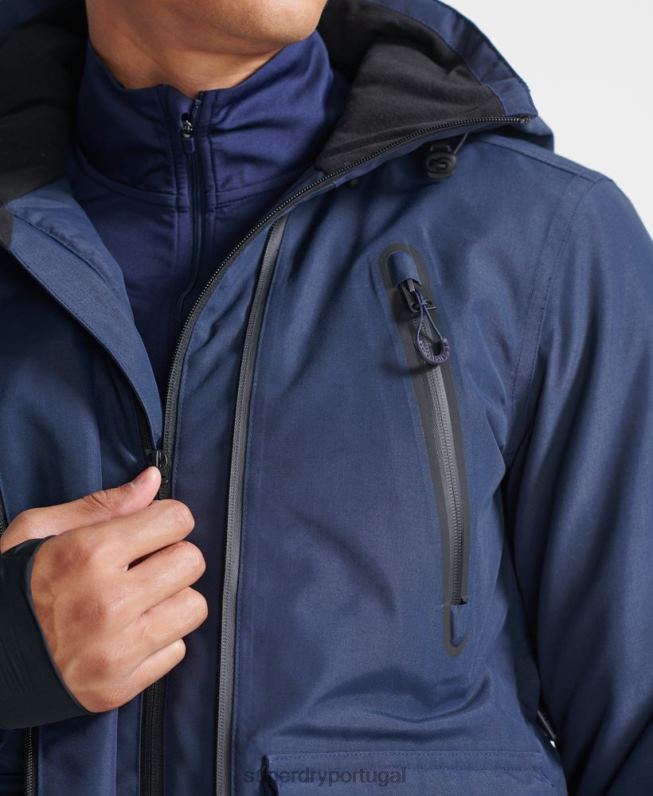 jaqueta de resgate final homens marinha roupas Superdry 2208H6466