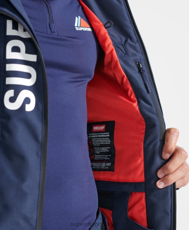 jaqueta de resgate final homens marinha roupas Superdry 2208H6466