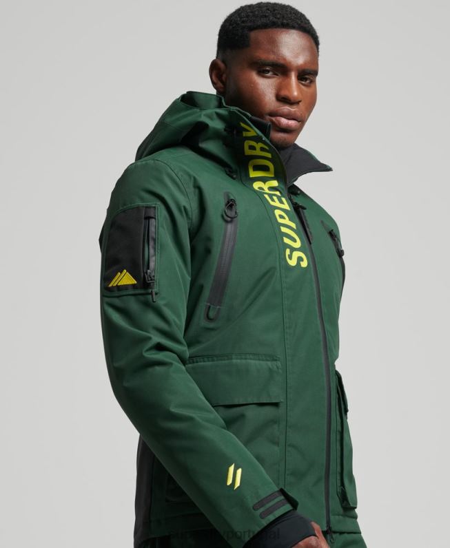 jaqueta de resgate final homens verde roupas Superdry 2208H1379