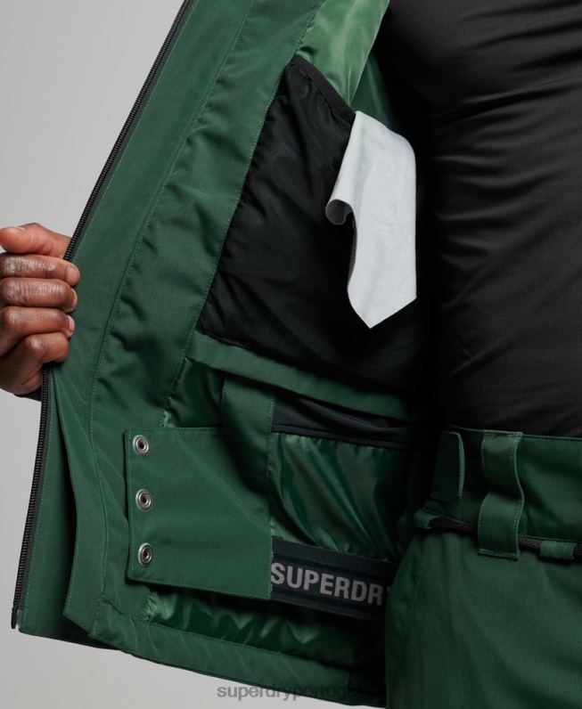 jaqueta de resgate final homens verde roupas Superdry 2208H1379