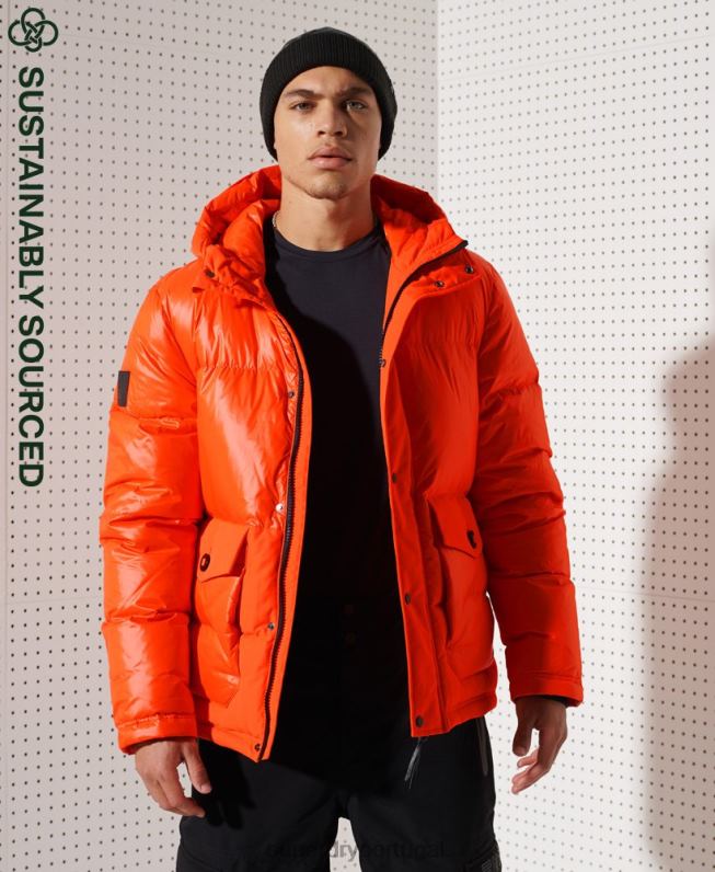jaqueta de resgate montanha abaixo homens laranja roupas Superdry 2208H4601