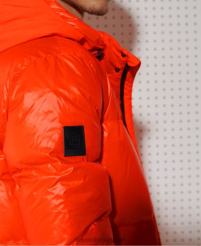 jaqueta de resgate montanha abaixo homens laranja roupas Superdry 2208H4601