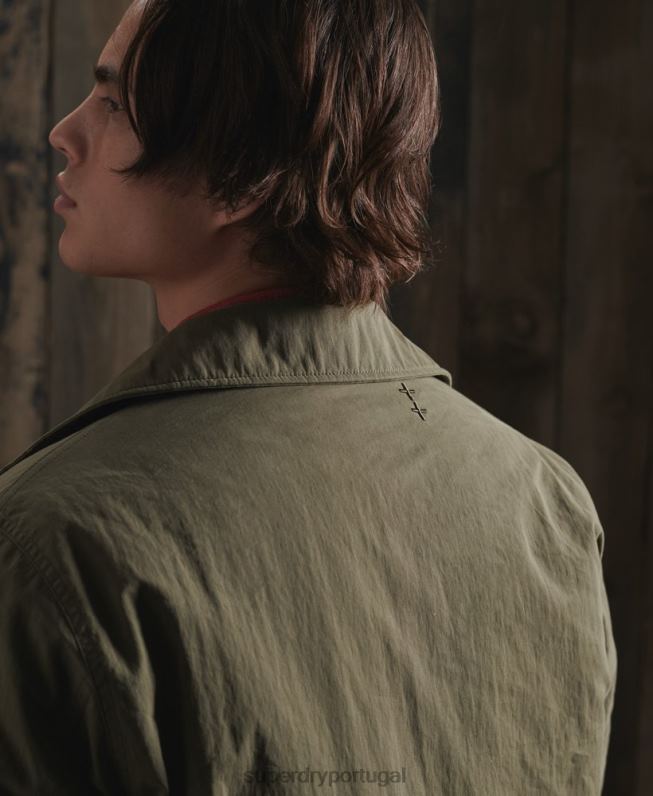 jaqueta de tanque seco de edição limitada homens caqui roupas Superdry 2208H4771