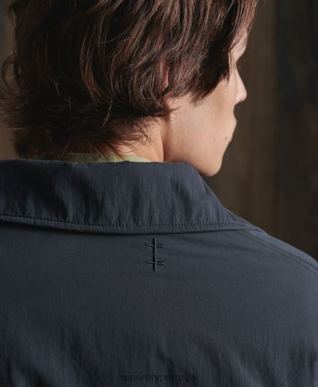 jaqueta de tanque seco de edição limitada homens marinha roupas Superdry 2208H4768