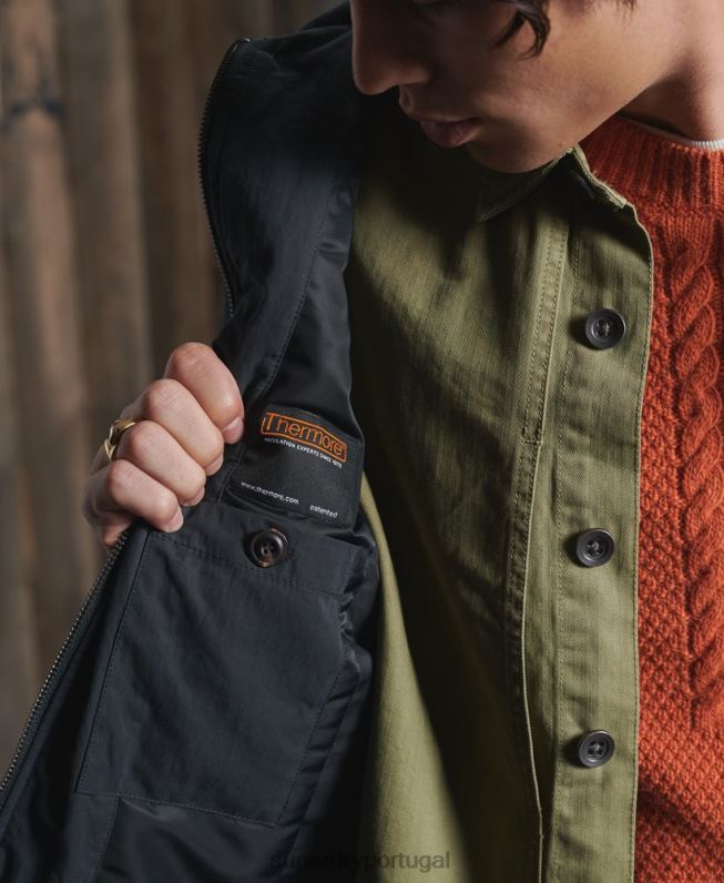 jaqueta de tanque seco de edição limitada homens marinha roupas Superdry 2208H4768