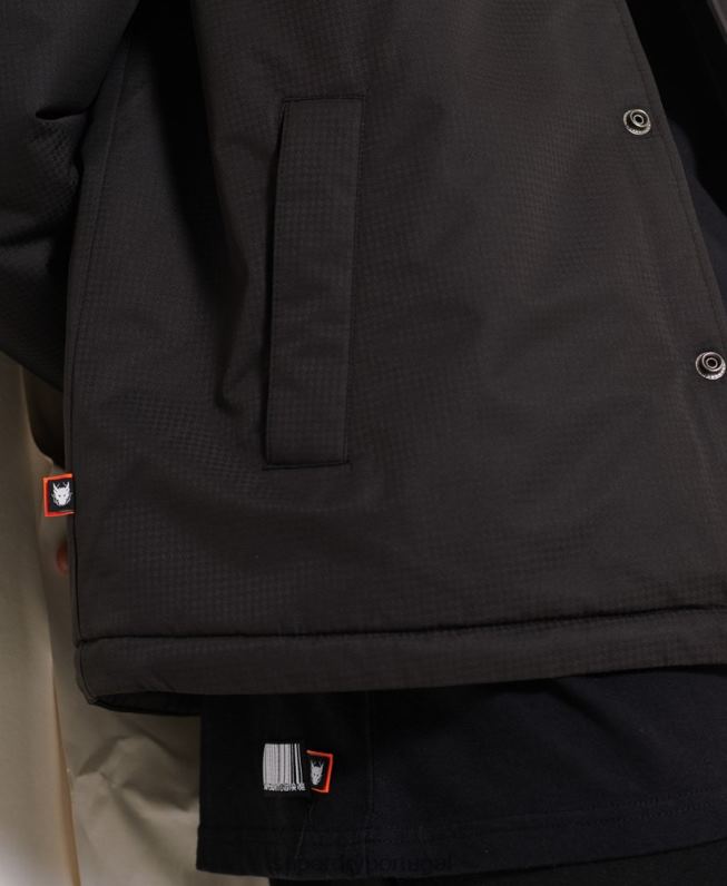 jaqueta de treinador da oposição homens preto roupas Superdry 2208H1189
