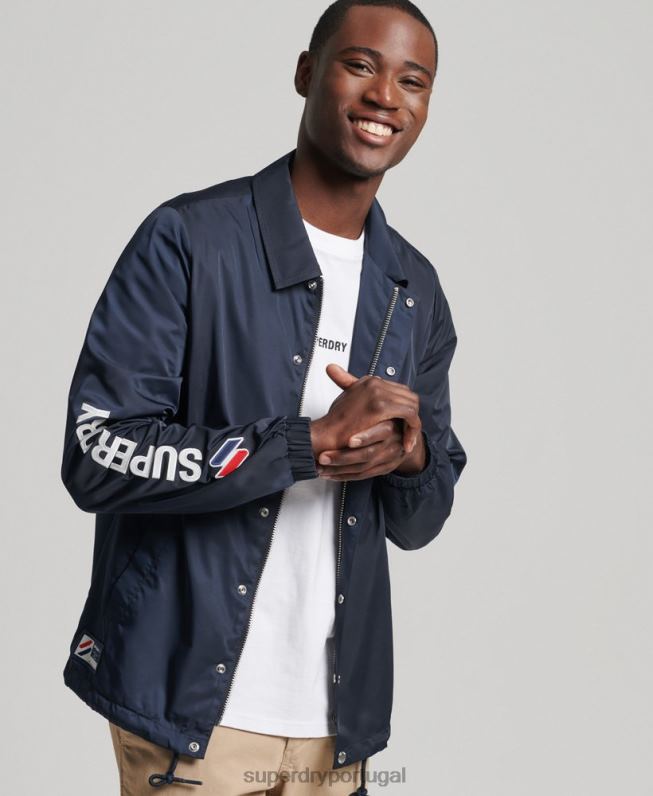 jaqueta de treinador essencial do código homens marinha roupas Superdry 2208H4580