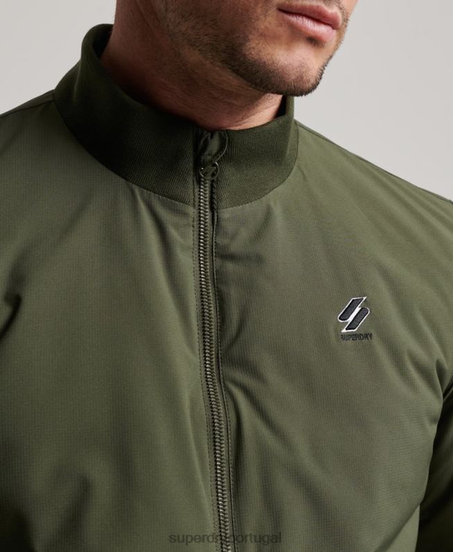 jaqueta de treinamento harrington homens caqui roupas Superdry 2208H925