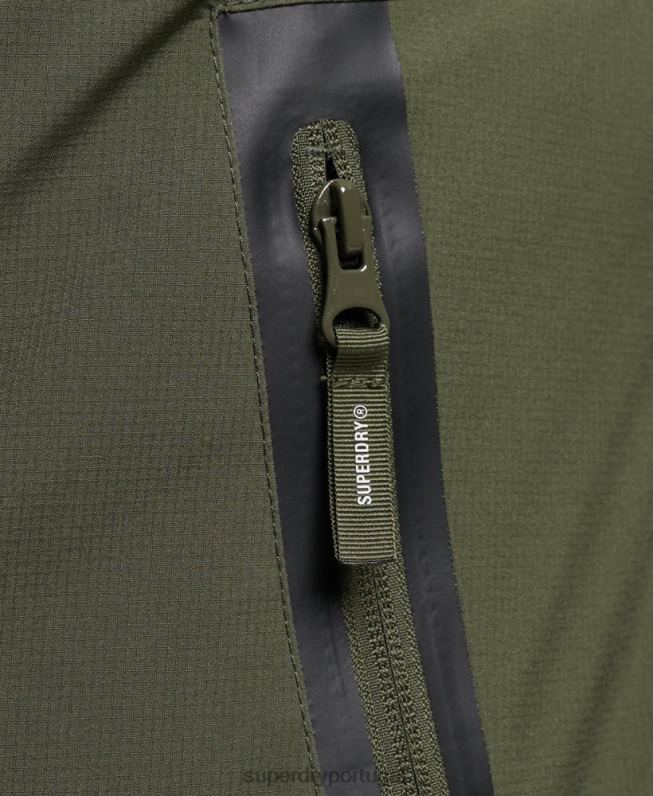 jaqueta de treinamento harrington homens caqui roupas Superdry 2208H925