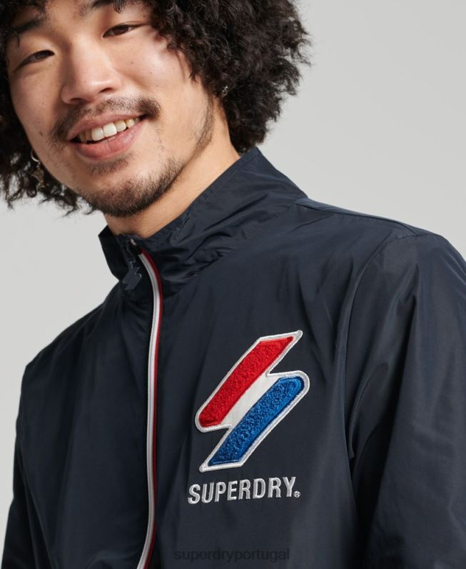 jaqueta de trilha homens marinha roupas Superdry 2208H1153