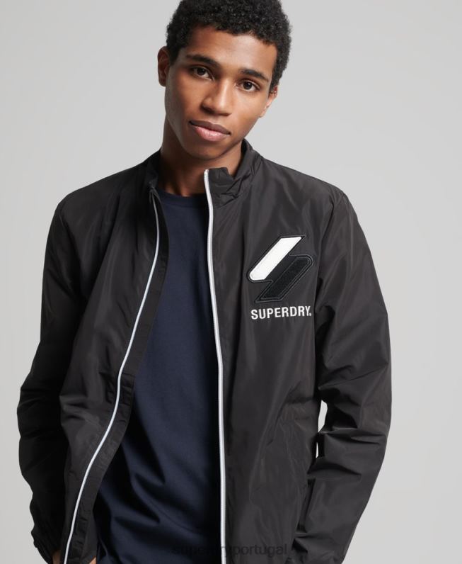 jaqueta de trilha homens preto roupas Superdry 2208H1172