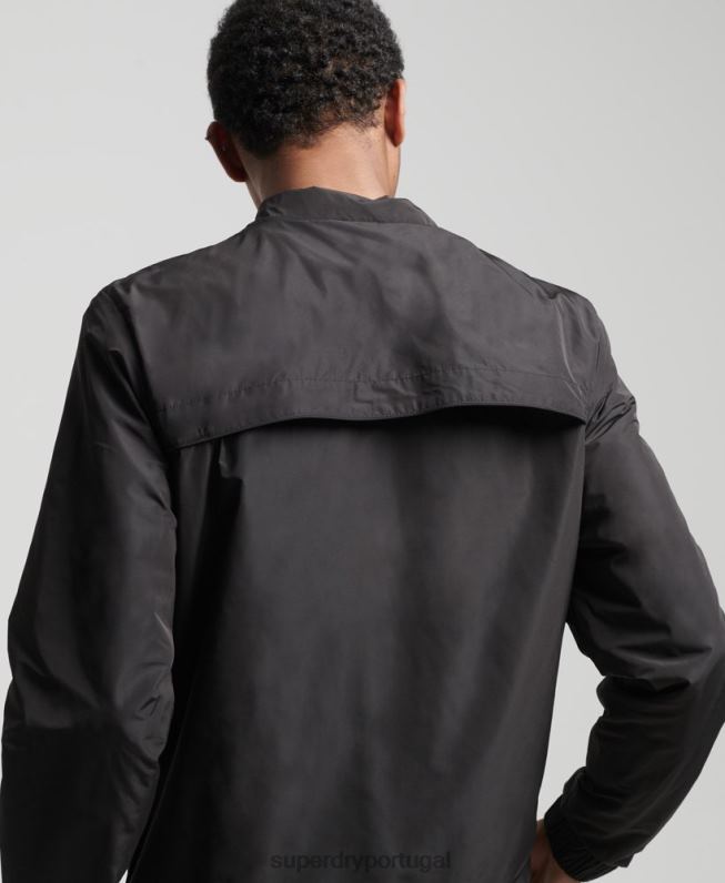 jaqueta de trilha homens preto roupas Superdry 2208H1172