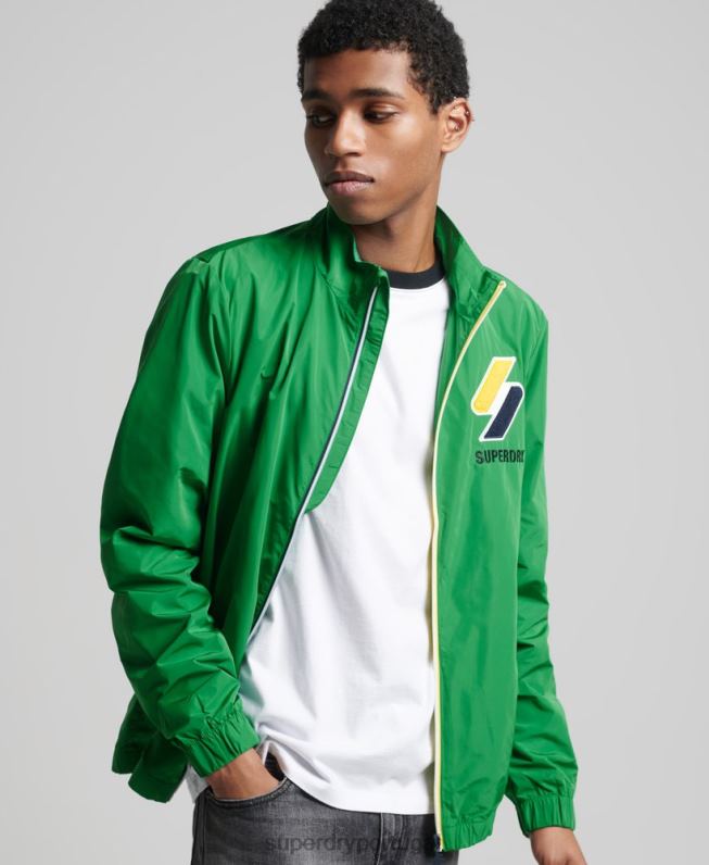 jaqueta de trilha homens verde roupas Superdry 2208H4616