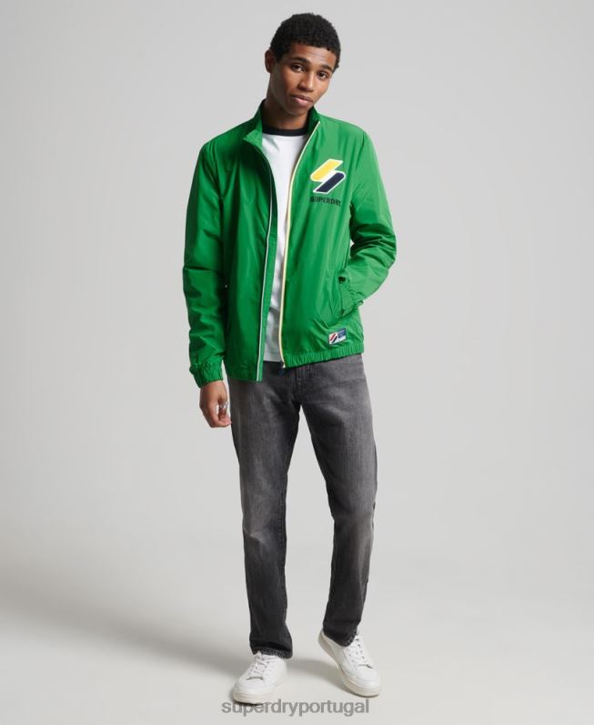 jaqueta de trilha homens verde roupas Superdry 2208H4616