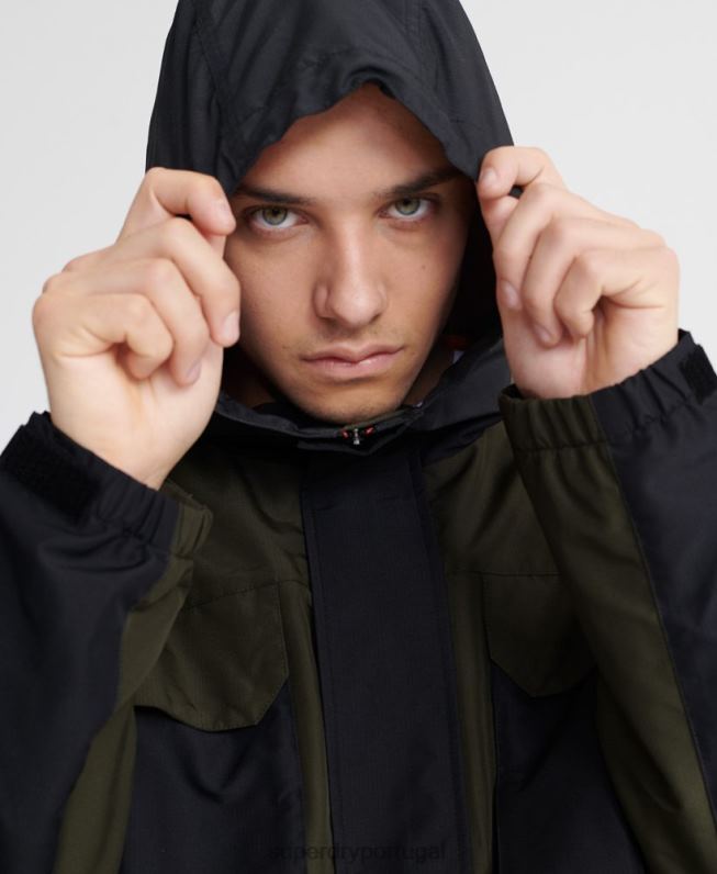 jaqueta desert alchemy com 5 bolsos homens verde roupas Superdry 2208H1198