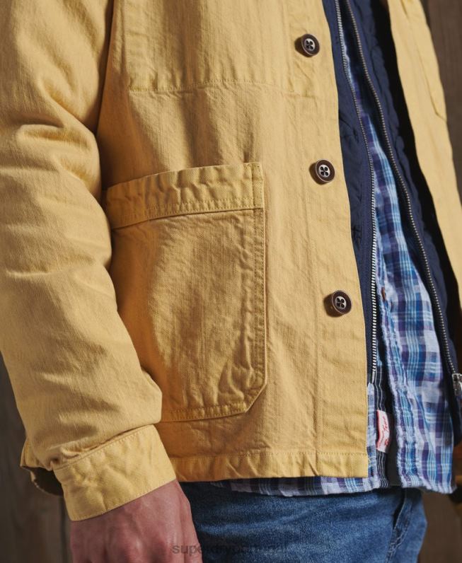 jaqueta dry artist edição limitada homens amarelo roupas Superdry 2208H4714