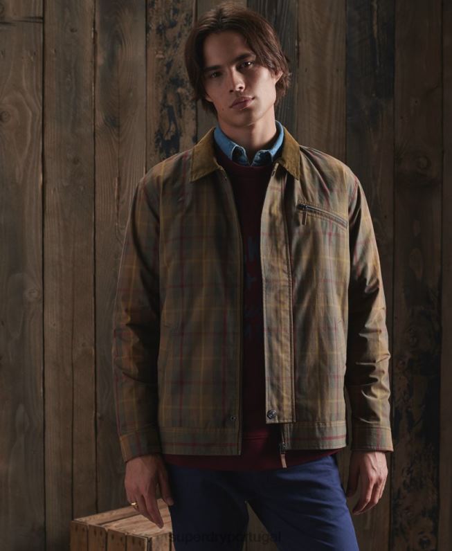 jaqueta dry cruiser edição limitada homens marrom roupas Superdry 2208H1181