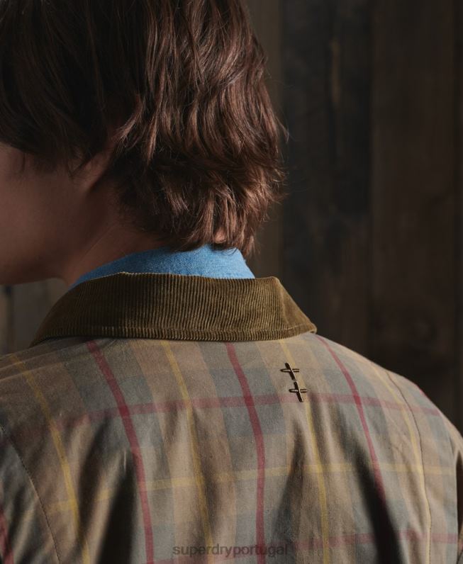 jaqueta dry cruiser edição limitada homens marrom roupas Superdry 2208H1181