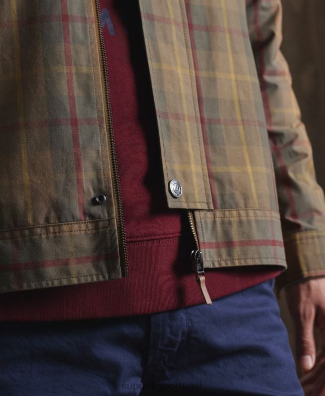 jaqueta dry cruiser edição limitada homens marrom roupas Superdry 2208H1181