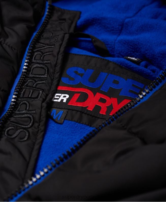 jaqueta esportiva homens preto roupas Superdry 2208H1170