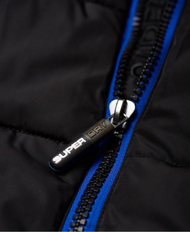 jaqueta esportiva homens preto roupas Superdry 2208H1170