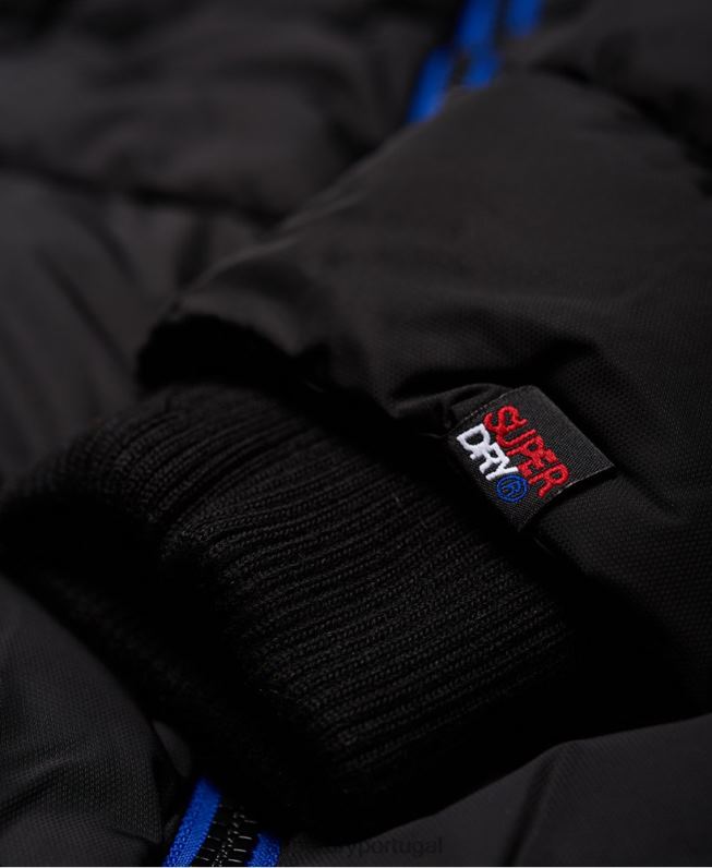 jaqueta esportiva homens preto roupas Superdry 2208H1170