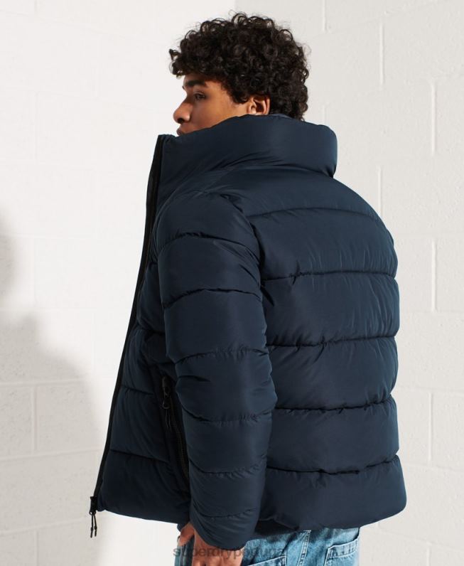 jaqueta esportiva sem capuz homens marinha roupas Superdry 2208H4676